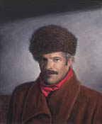 Paul McMillan Self Portrait with Possum Hat