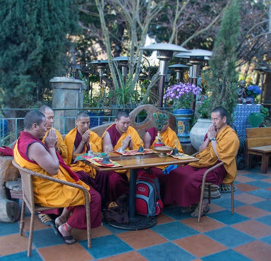 Tibetan Monks Come to Dinner by Ruben Briseno Reveles