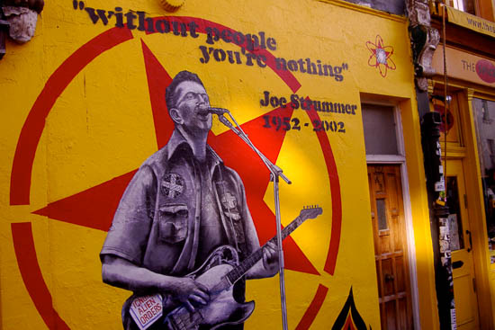 Joe Strummer Mural by Brent Wiggans